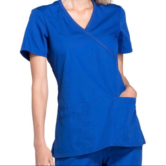 Cherokee workwear modern fit/back stretch panels - Sz XS – galaxy blue - Picture 6 of 6